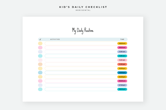 Download Daily Checklist Chore Chart for Kids - Daily checklist Collection