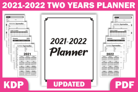 Download 2021 2022 Two Years Planner | KDP - Premium Resources
