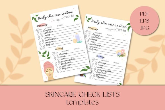 Download Skincare Daily Checklist Templates - Daily checklist Collection