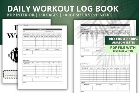 Download Daily Workout Log Book Interior - Log book interior Collection