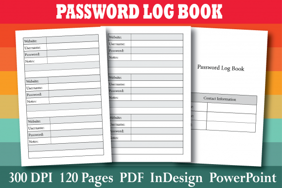 Download KDP Password Log Book Interior - Log book interior Collection