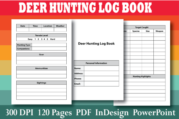 Download KDP Deer Hunting Log Book Interior - Log book interior Collection